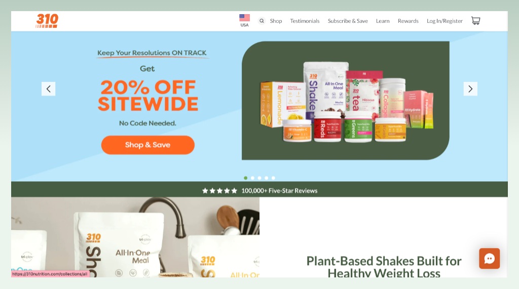 310-nutrition-top-fitness-shopify-stores