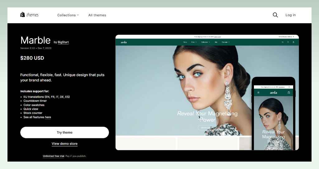 5-best-shopify-theme-for-jewelry-marble