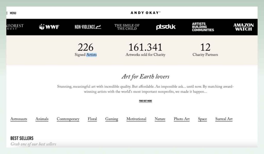 Andy-Okay-clear-message-the-best-shopify-art-stores