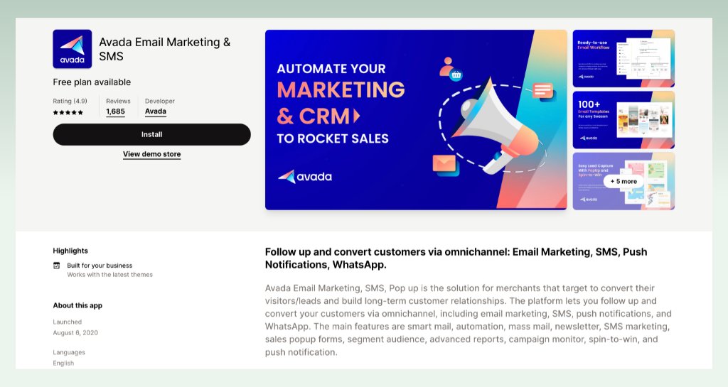avada-email-shopify-free-apps
