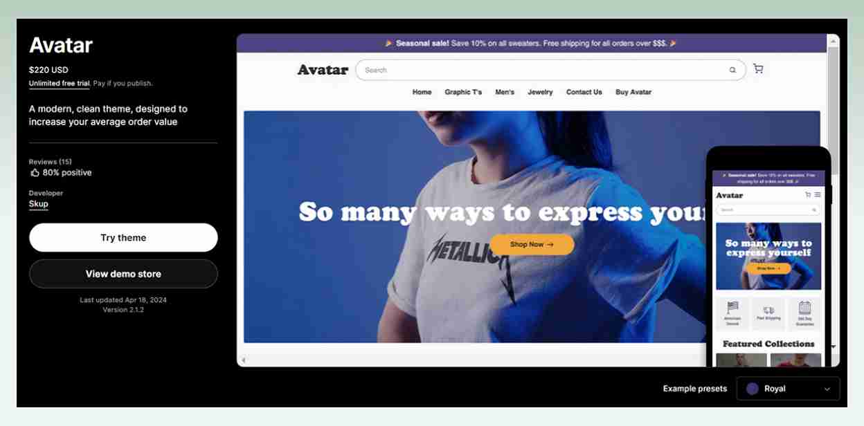Avatar-Shopify-theme