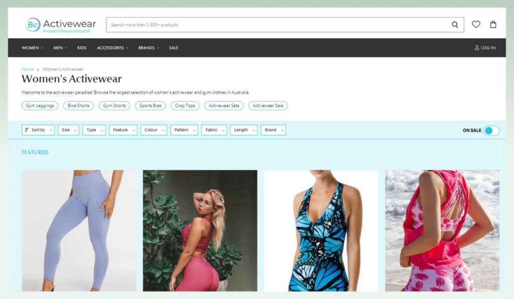 Be-activewear-product-range