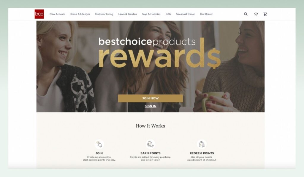 Best-choice-product-reward-program