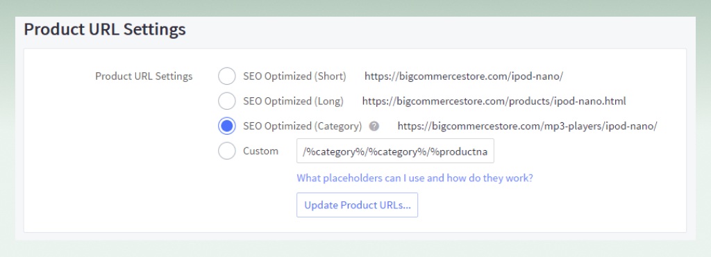 Bigcommerce-seo-url