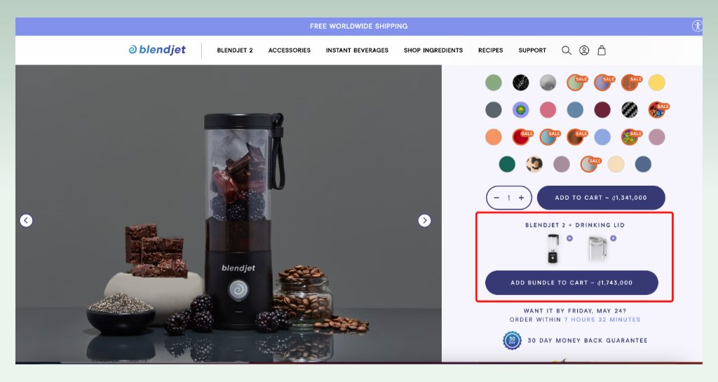 blendjet-shopify-upselling