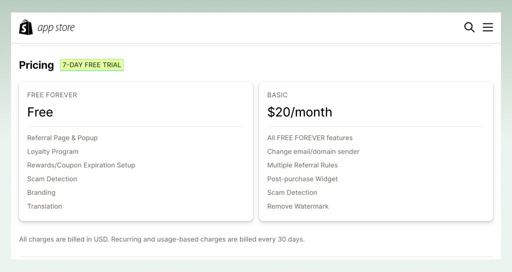bloop-shopify-app-pricing