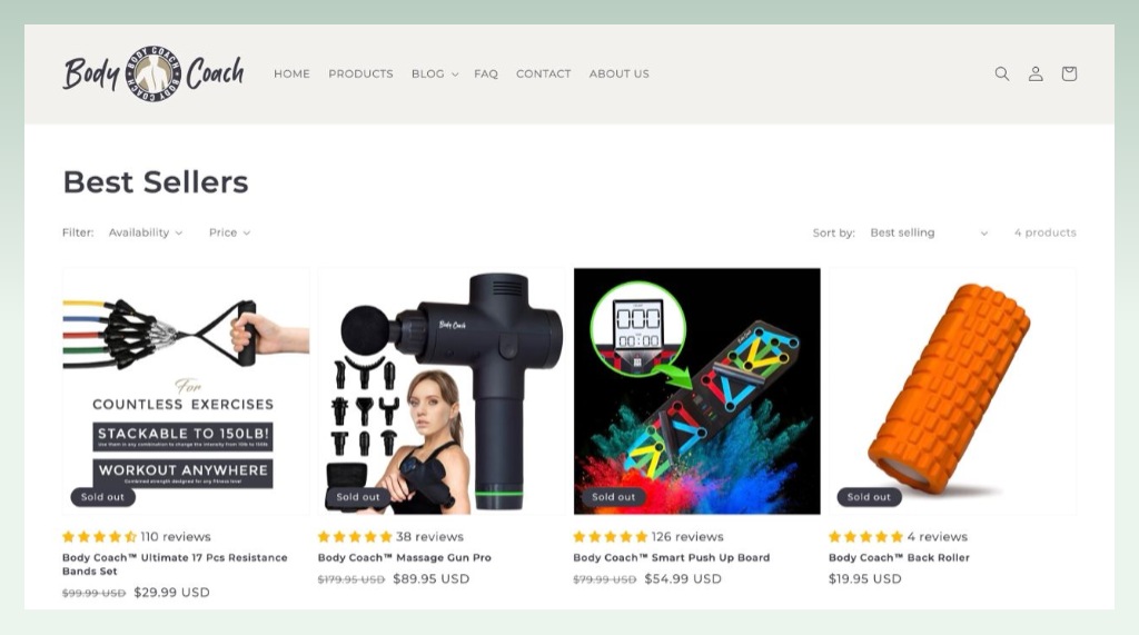 body-coach-using-debutify-shopify-theme