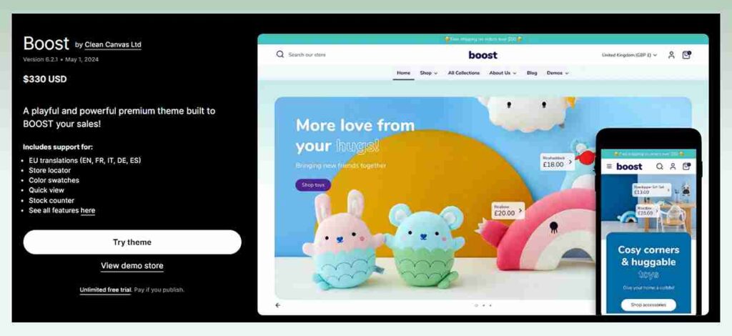 Boost-Shopify-theme Â