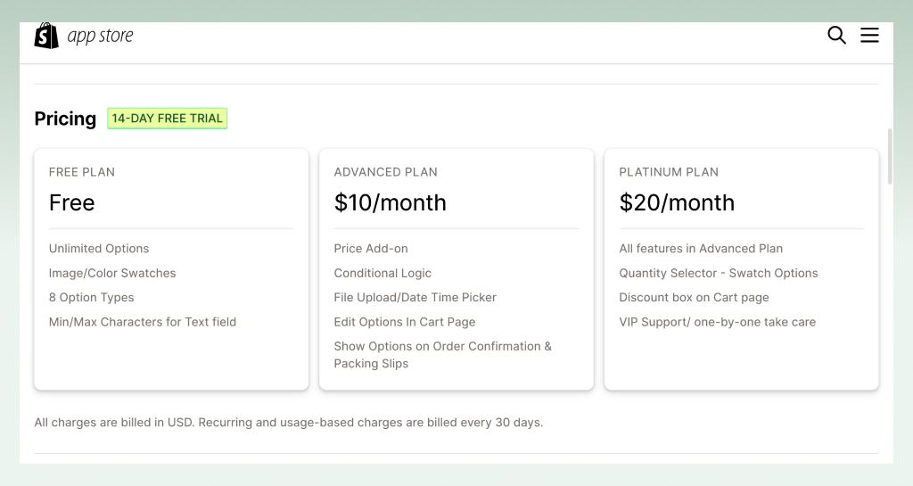 bss-product-option-app-pricing