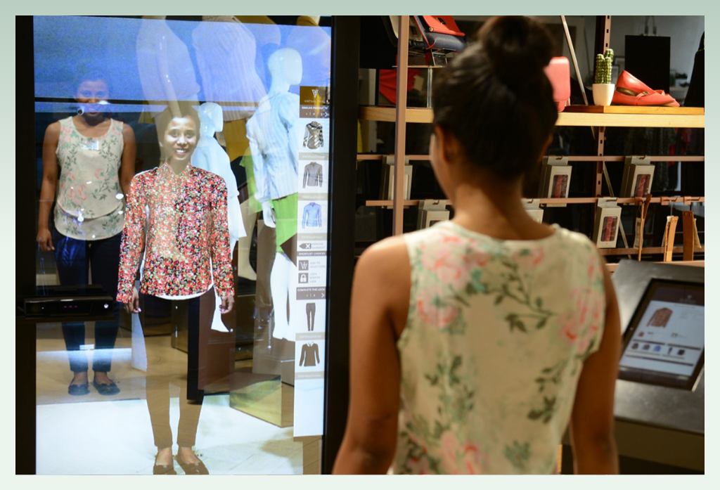 creative clothing business ideas - virtual fitting room