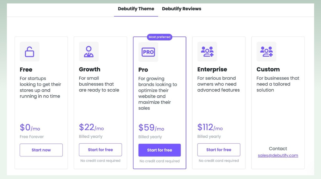 debutify-shopify-theme-pricing