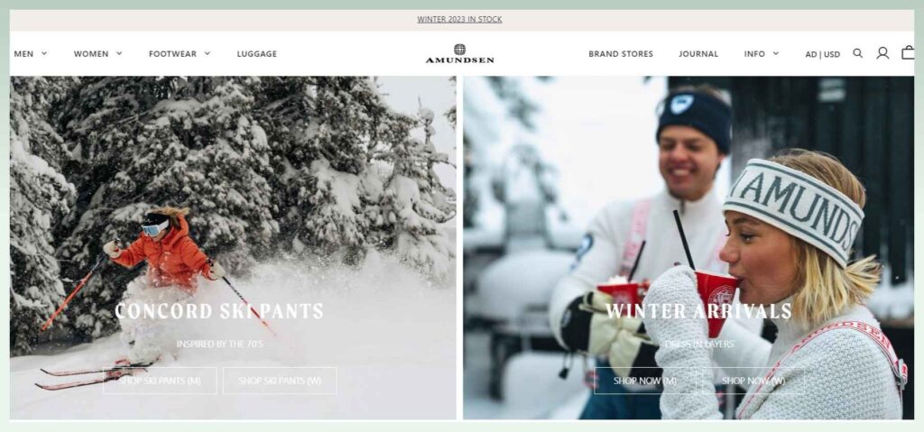 ecommerce-clothing-brands - amundsen-sports