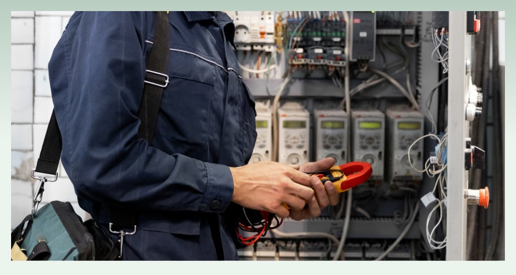 electrician-working-on-panel-in-electrical-shop-name-ideas