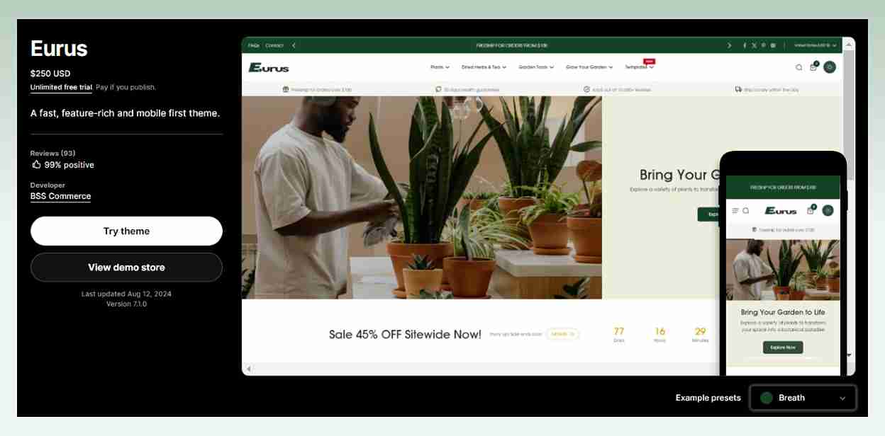 Eurus-Shopify-theme