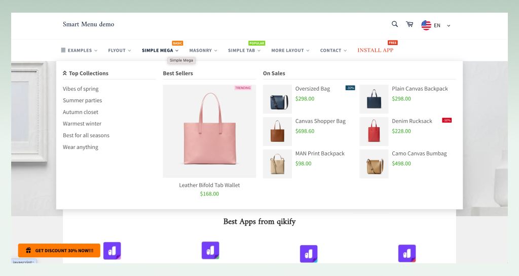 features-of-qikify-menu
