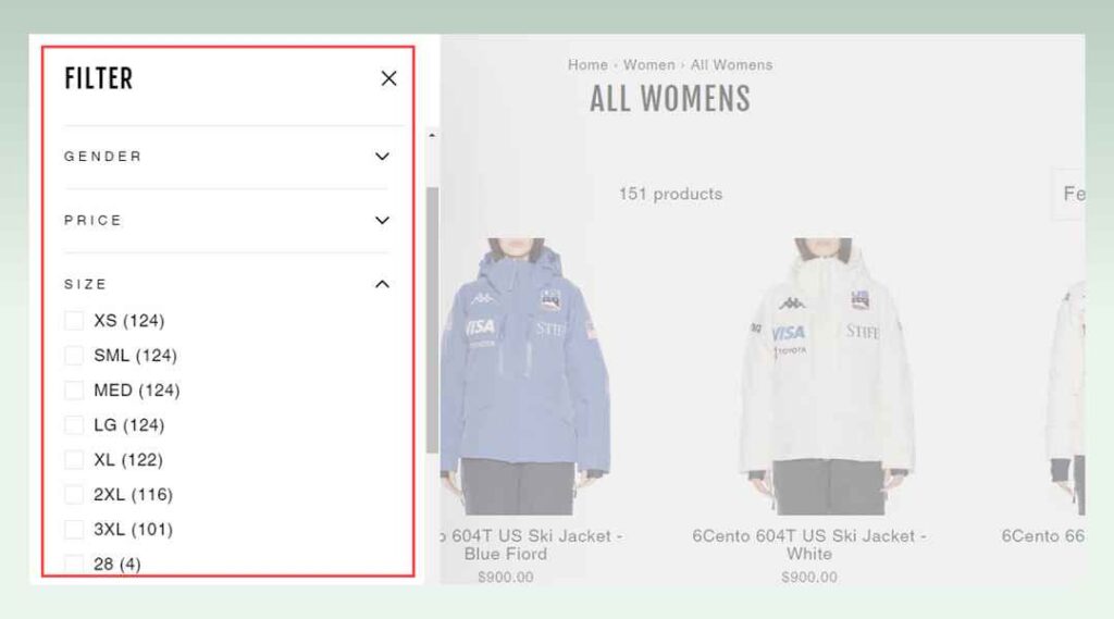 product-filtering-options-of-the-impulse-shopify-theme