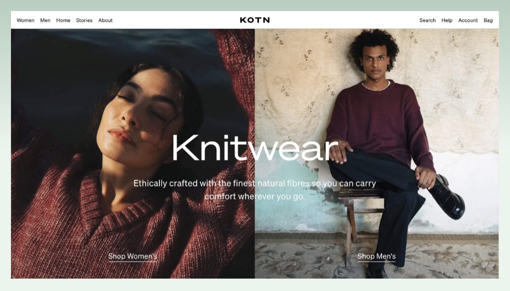 Kotn-Shopify-clothing-brand-example