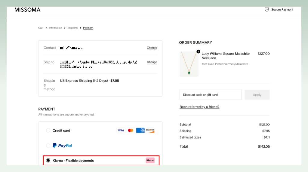 missoma-allow-payment-with-klarna