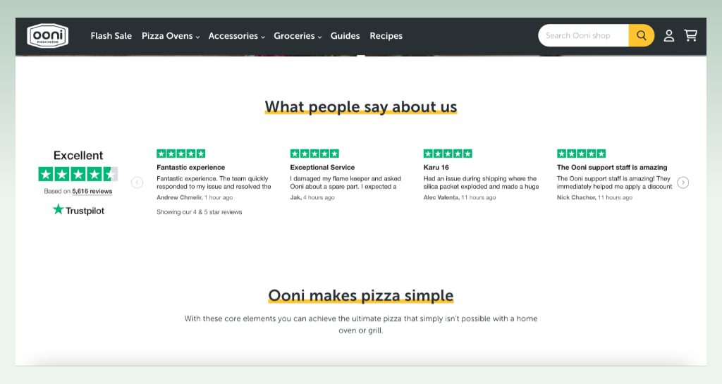 ooni-shopify-website-customer-review