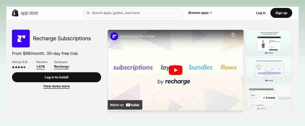 Recharge-Subscriptions