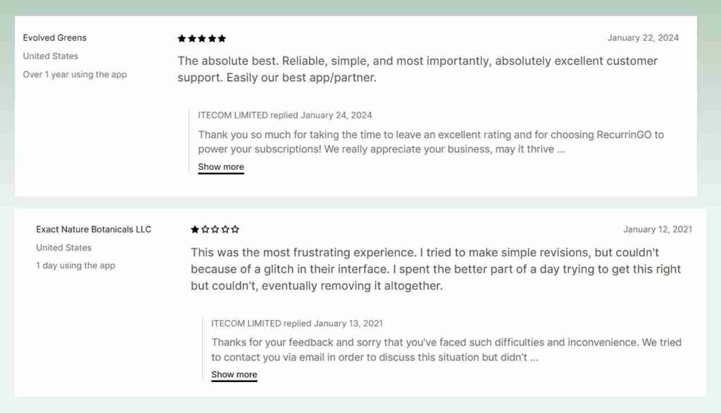 RecurrinGO!-Subscriptions-user-reviews
