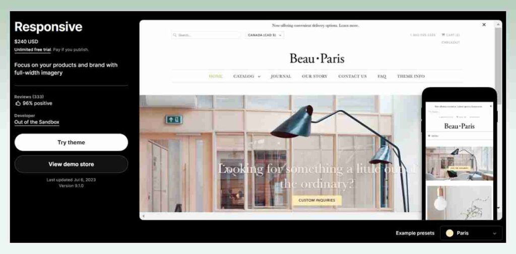Responsive-Shopify-theme