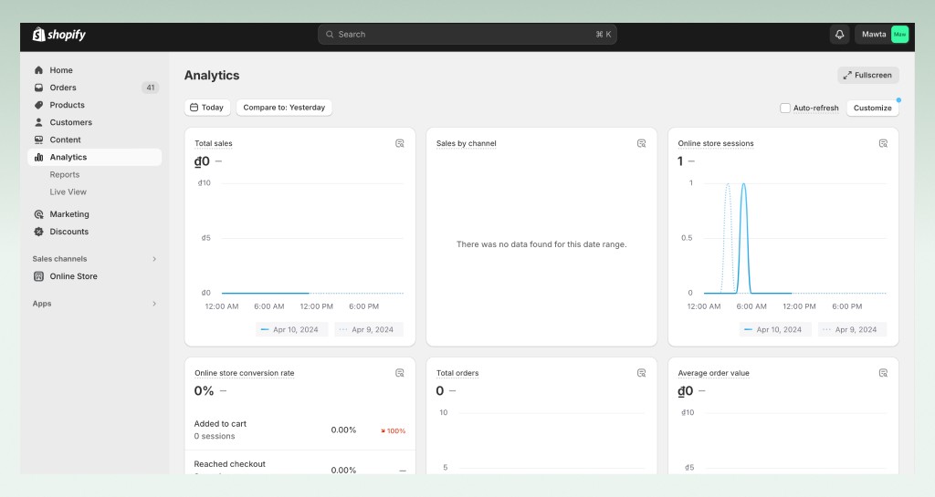 sales-reports-shopify-starter