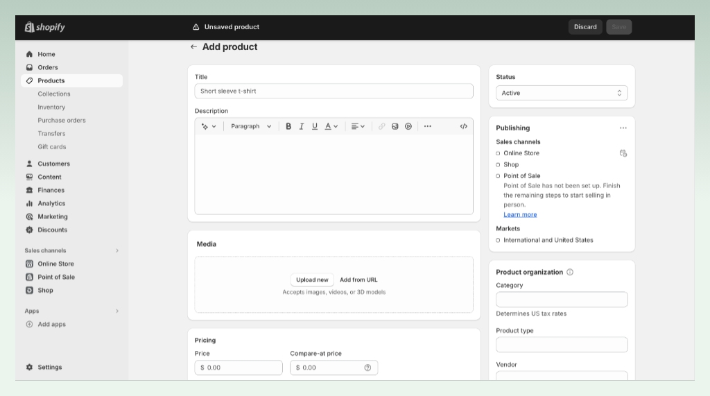 shopify-ecommerce-features