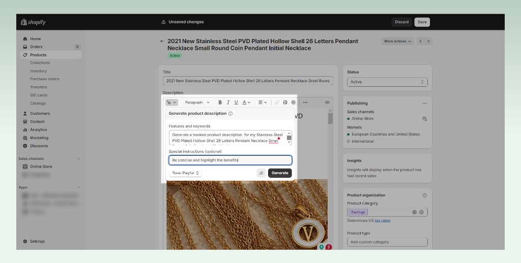 Shopify-magic-ai-product-description-tool