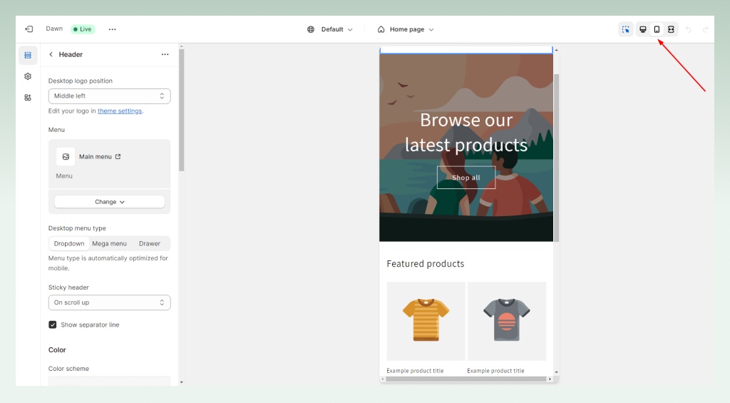 Shopify mobile responsive