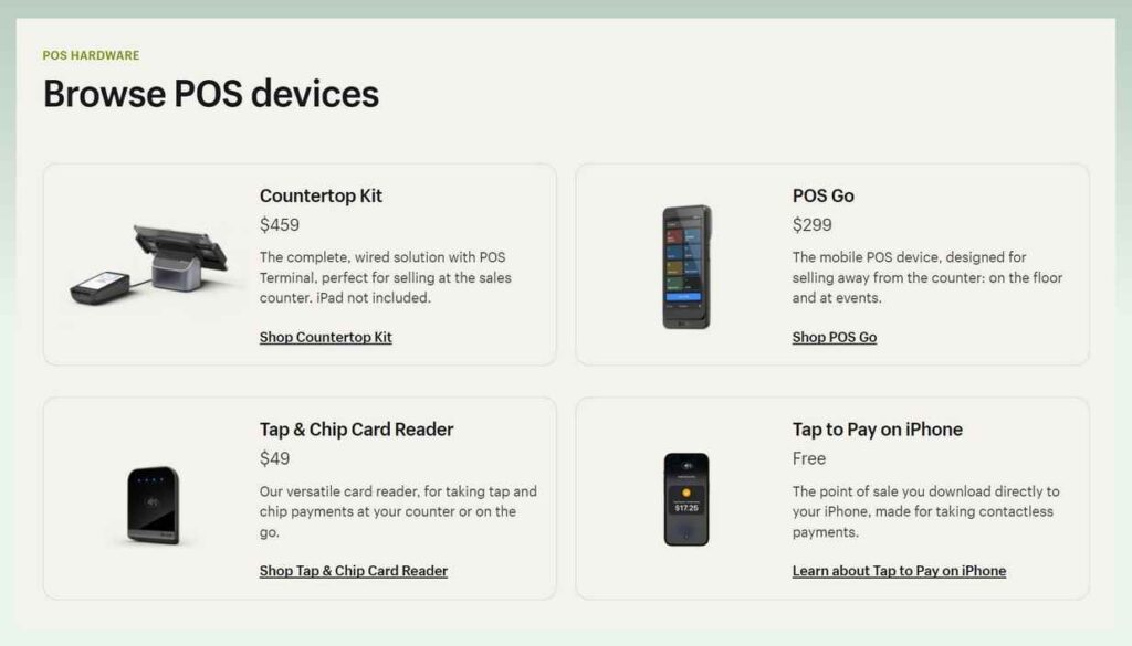 Shopify-POS-hardware