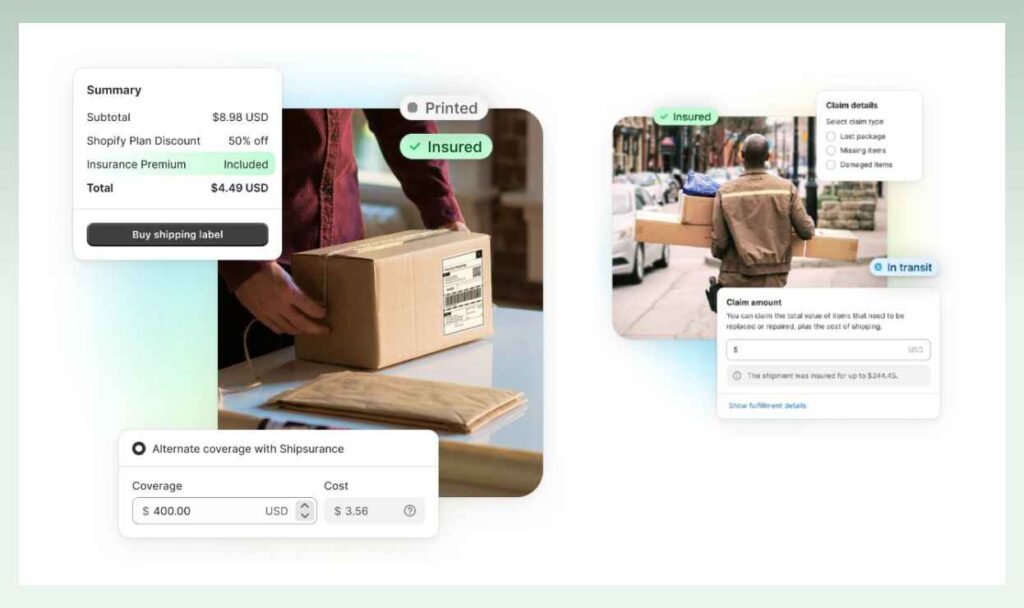 Shopify-Shipping-insurance-coverage