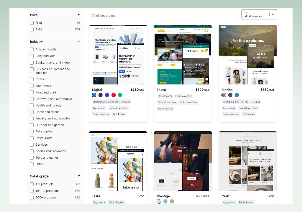 Shopify-theme-cost