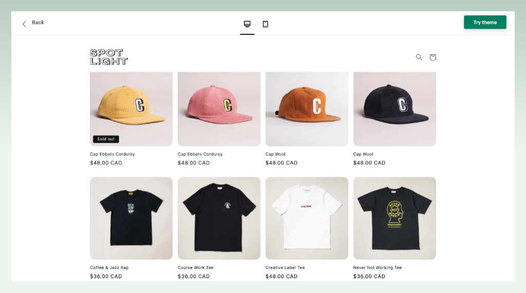 spotlight-theme-best-free-shopify-theme-for-dropshipping