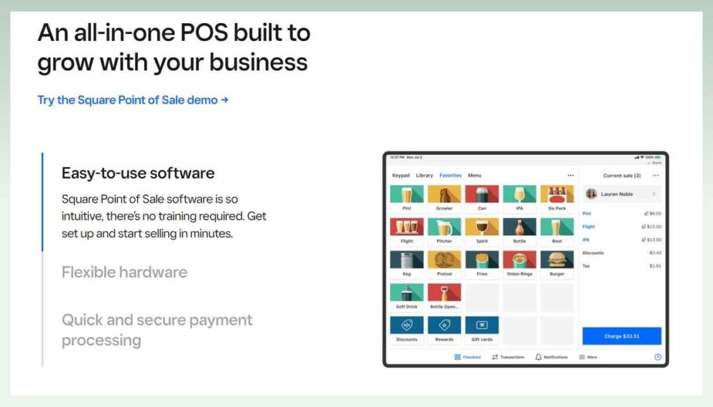 Square-POS-software