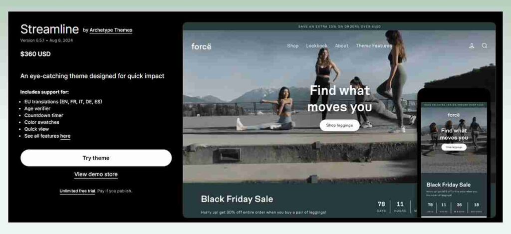 Streamline-Shopify-theme