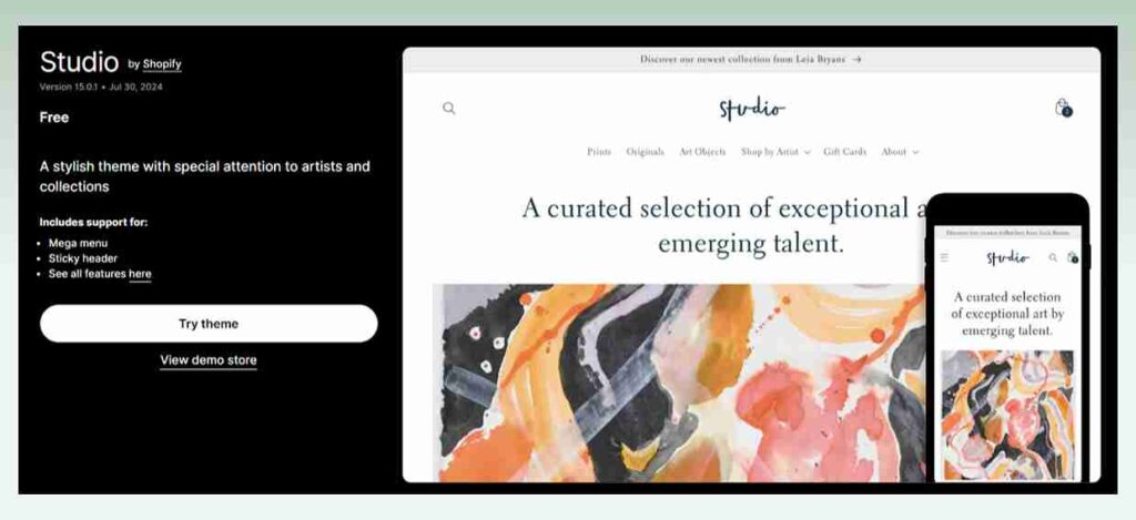 Studio-Shopify-theme Â
