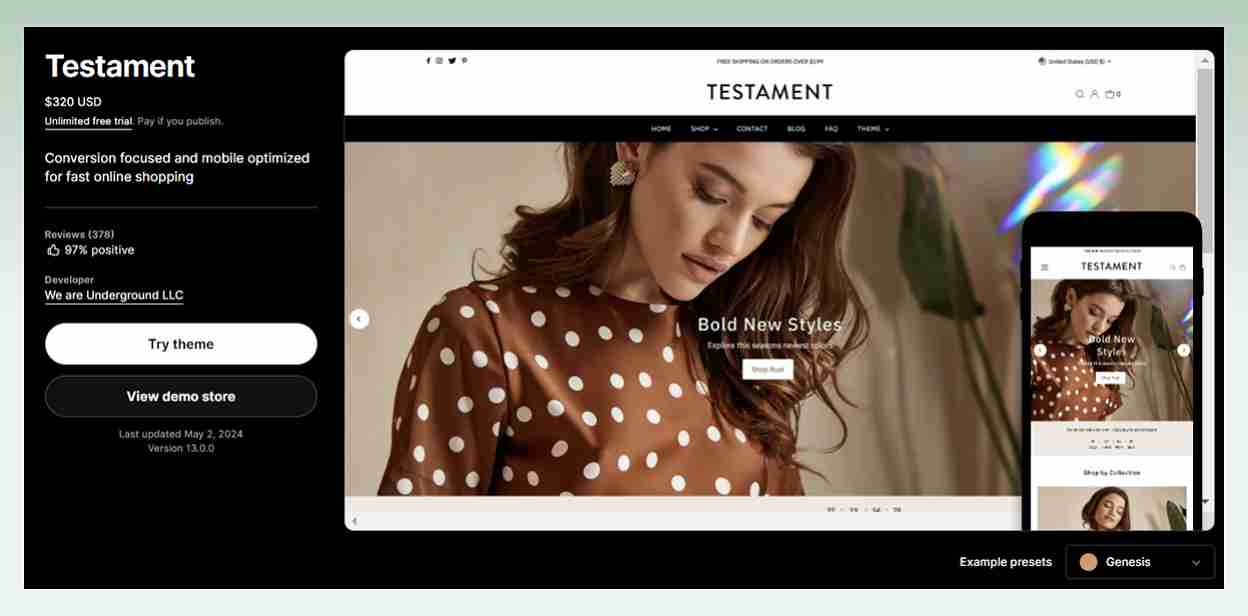 Testament-Shopify-theme