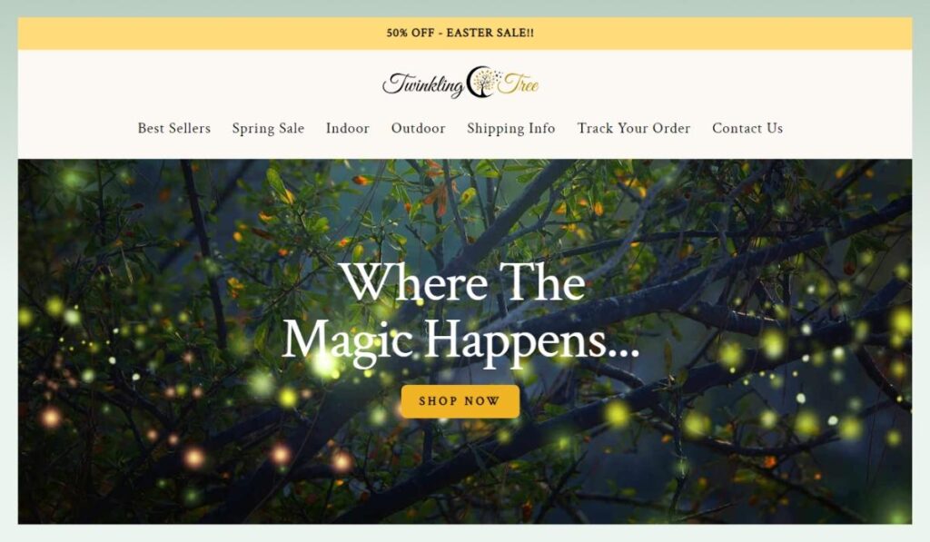 Twinkling-Tree-best-dropshipping-shopify-stores