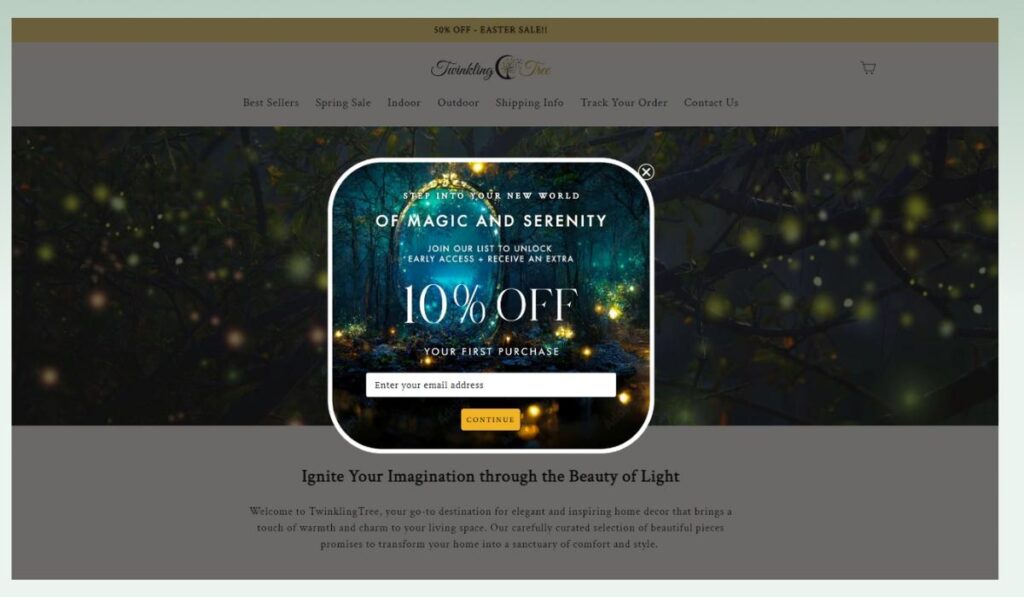 Twinkling-Tree-discount-for-new-subscriber