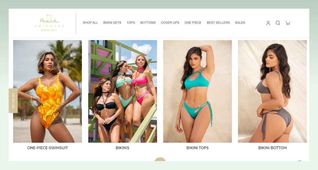 peach-swimwear-website-using-eurus-shopify-them-for-seo