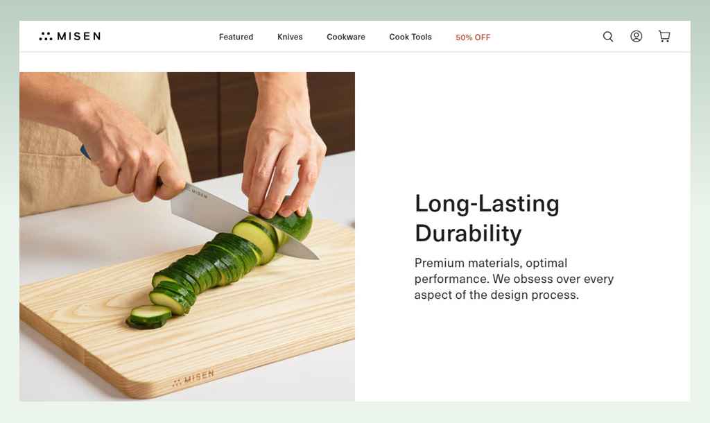 misen-website-using-oars-shopify-theme-for-seo