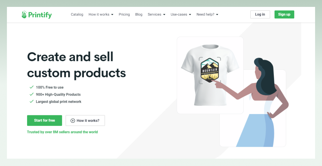 Select a POD service - Printify
